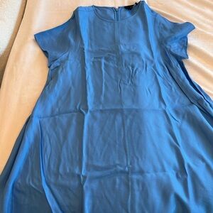 Like new! Banana Republic Sky Blue Silky Dress - perfect for work or play